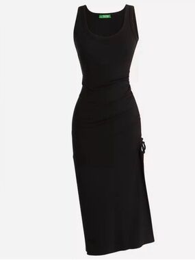 J Crew Ruched ribbed Midi Dress